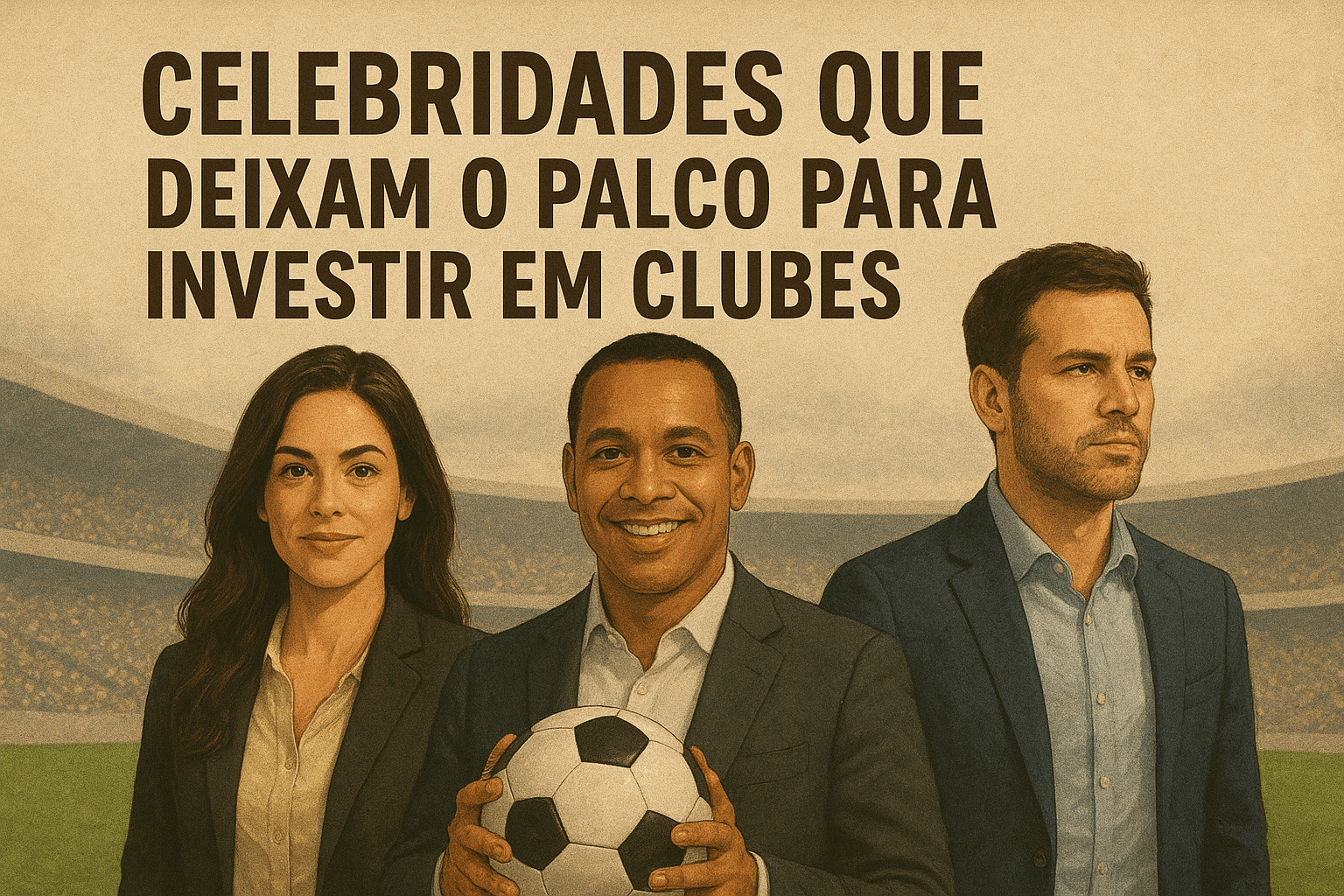 O futebol vive uma fase de grandes mudanças com a tendência entre Celebridades que deixam o palco para investir em clubes.